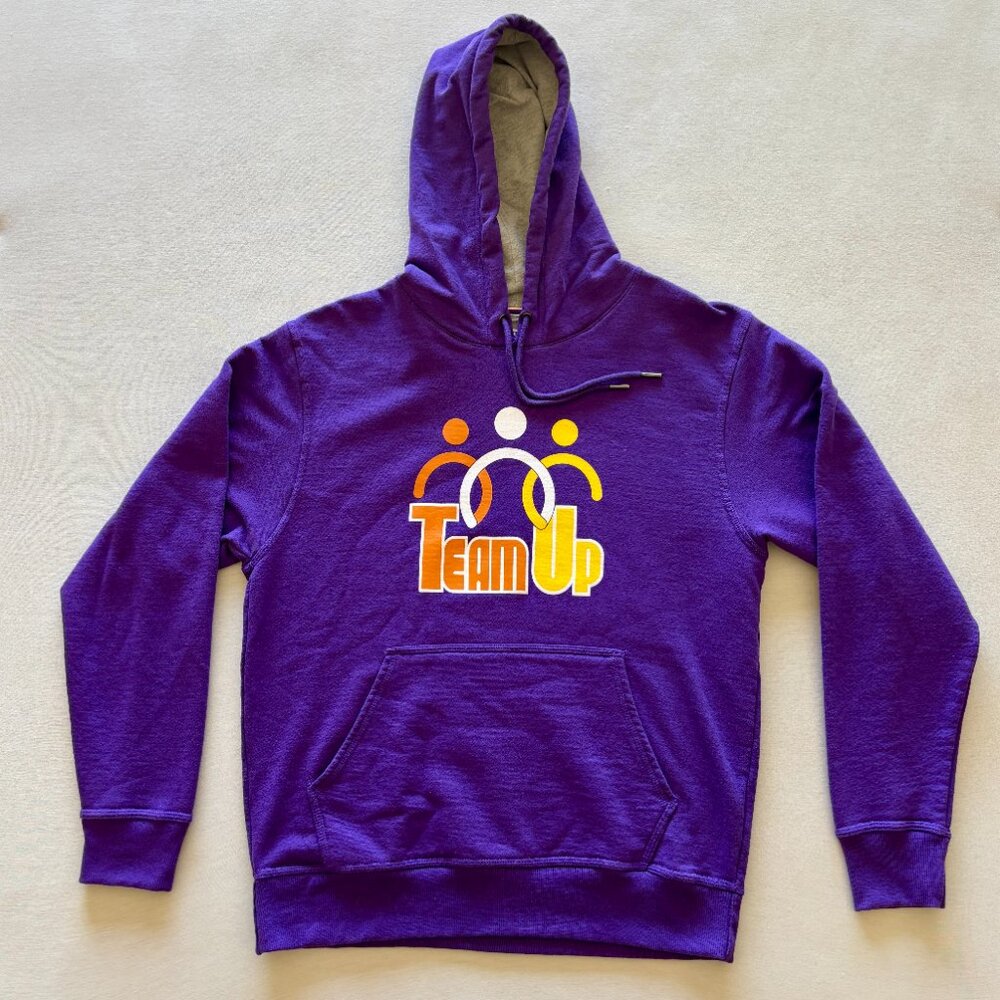 Unisex Champion Purple “Team Up” Hoodie Set Size S & M Matching Bundle - Picture 2 of 15